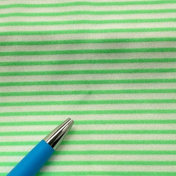 Nike Golf Men's Golf Shirt - DRI-FIT - Green & White Striped - Size L - GUC - Picture 9 of 11